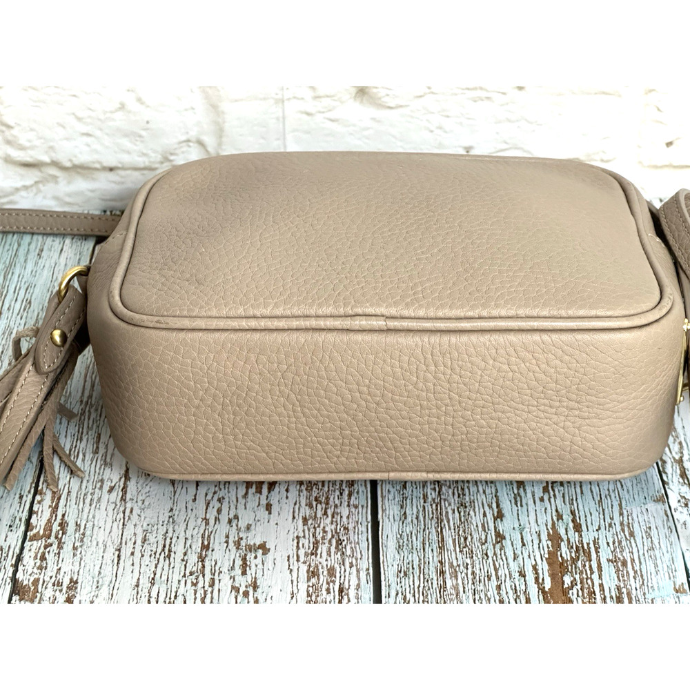 Gigi Crossbody Handbag Women's Leather Handbag Camera Bag Tan Beige Small - Picture 9 of 16